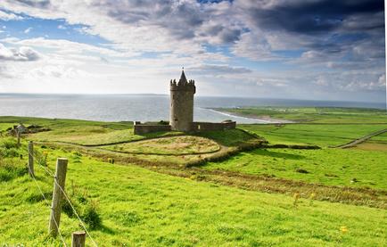Altes irisches Castle in Doolin, Irland
