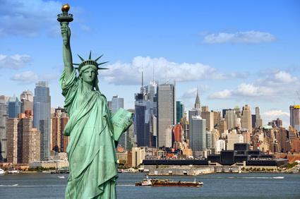 New York, USA - die Freiheitsstatue (Lady Liberty)