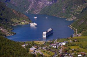 Kreuzfahrt Geirangerfjord Norwegen