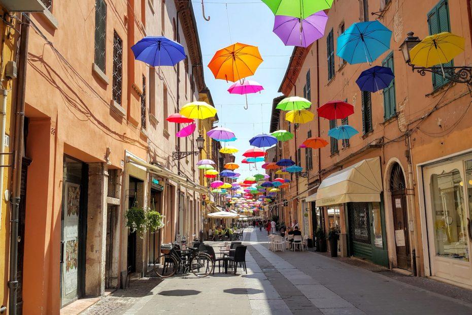 Renaissance-Stadt Ferrara in der Emilia-Romagna