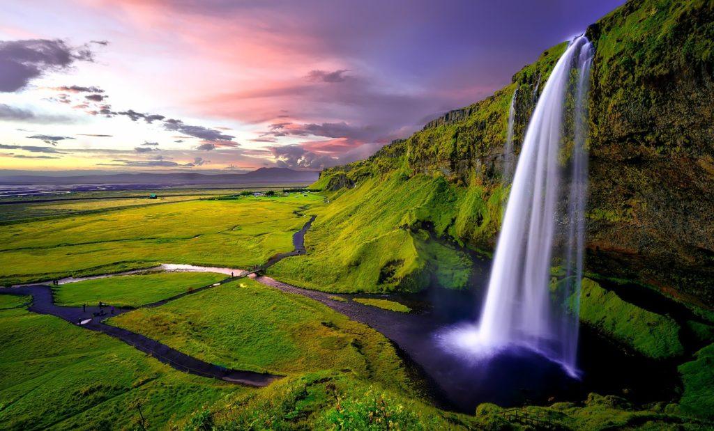 Island, Wasserfall Seljalandsfoss